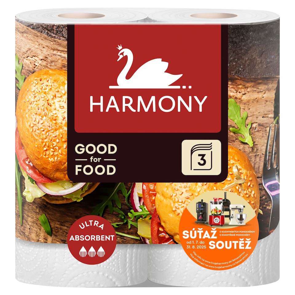 Harmony Good for Food kuchyňské utěrky 3 vrstvy 2 ks