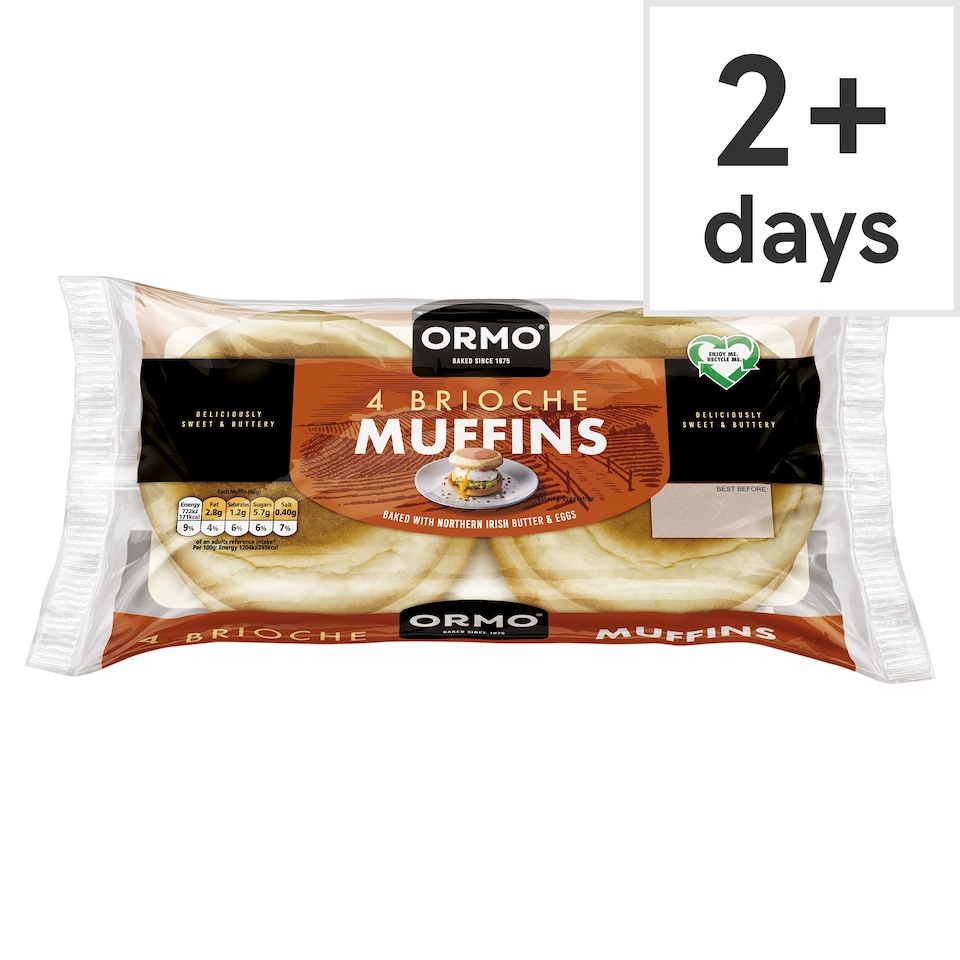 Ormo Brioche Muffins 4 Pack