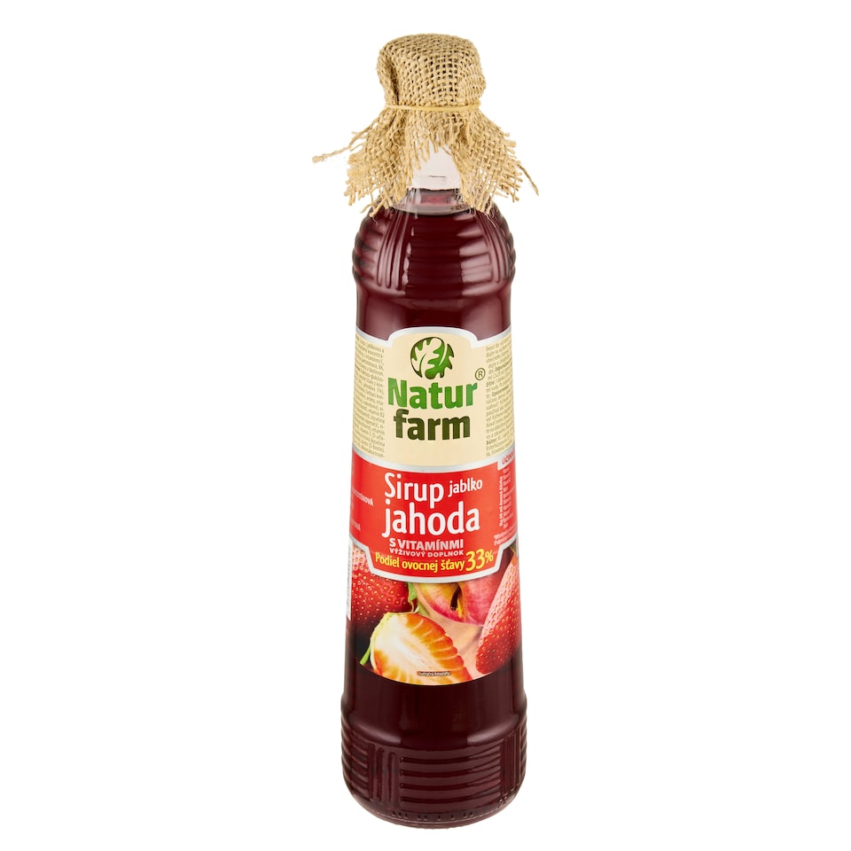 image 1 of Natur Farm Apple Strawberry Syrup with Vitamins 0.7 L