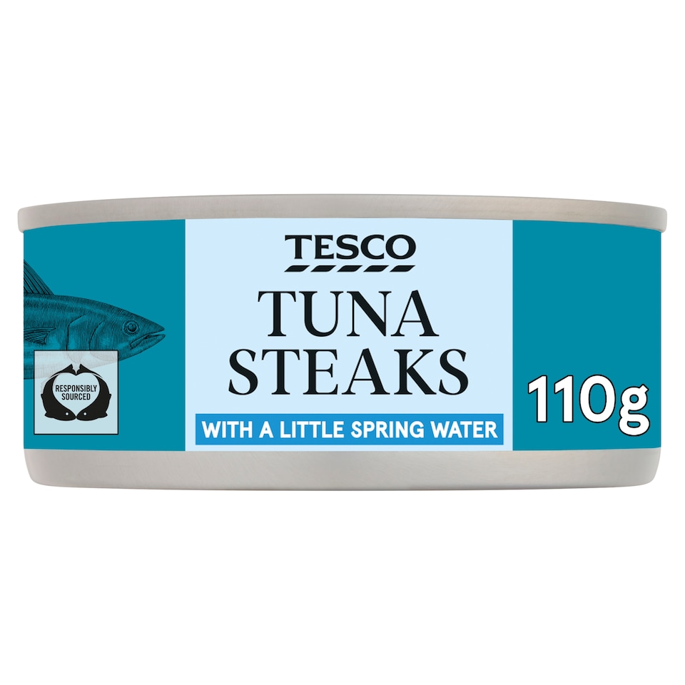 Tesco Tuna Steaks with a Little Spring Water 110g