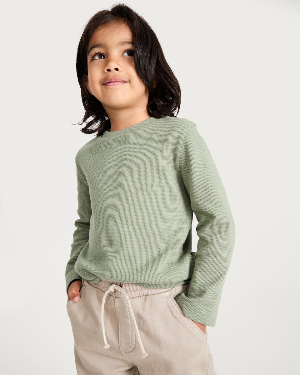 image 1 of F&F Boys 3-Pack Pure Cotton Long Sleeved Tops in Multi