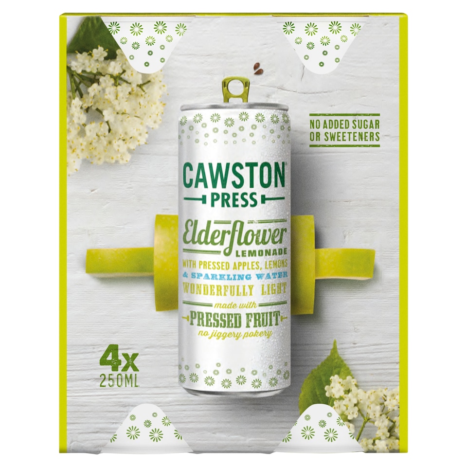 image 1 of Cawston Press Elderflower Lemonade 4 x 250ml