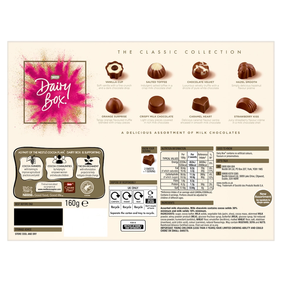 image 1 of DAIRY BOX Bonbon Carton 160g