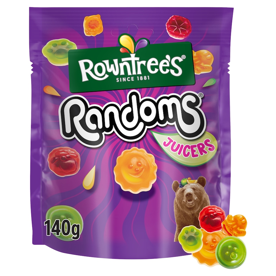 image 1 of Rowntree's Randoms Juicers Sweets Sharing Bag 140g