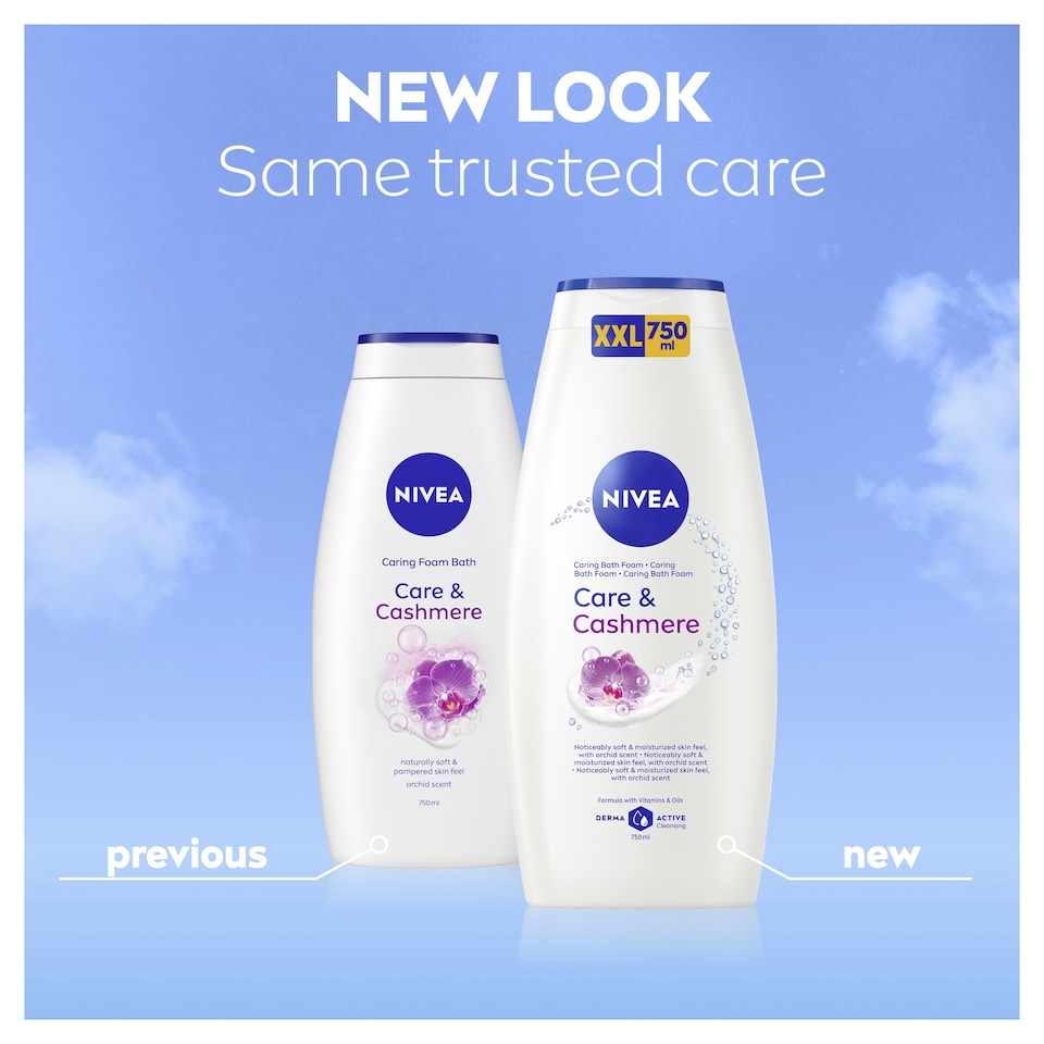image 1 of NIVEA Care & Cashmere Bath Foam 750ml