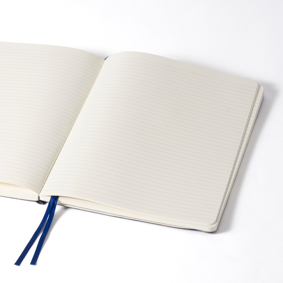 image 1 of Paperchase Agenzio Large Midnight Ruled Notebook 