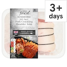 Tesco Finest British S/A Crackling Pork Rib Eye Shoulder Roast 800G-1.2Kg