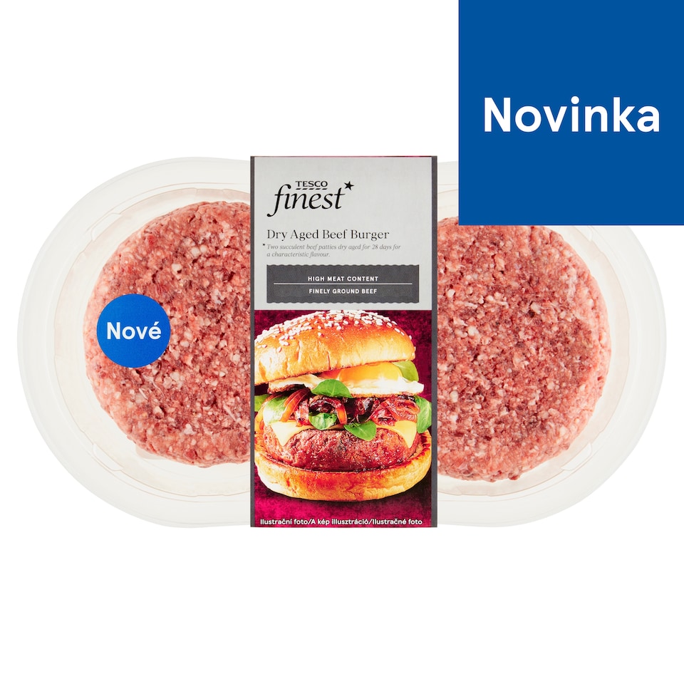 Tesco Finest Dry Aged Beef Burger 0.330 kg