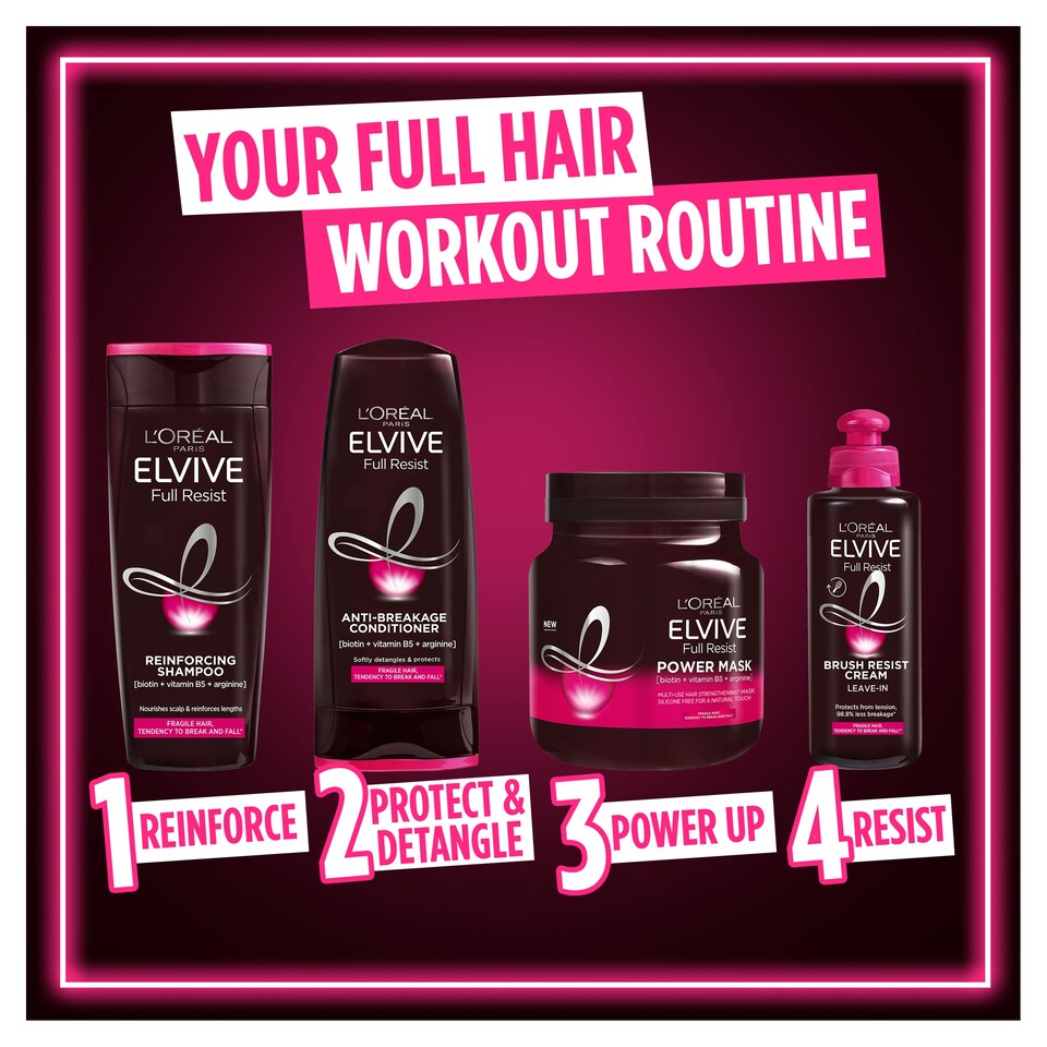 image 1 of L'Oreal Paris Elvive Full Resist Brush Resist Cream 200Ml