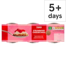 Tesco Strawberry Cheesecake 3 X 100G