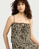image 1 of F&F Pure Cotton Embroidered Co-ord Top in Khaki