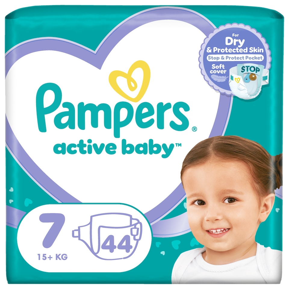 image 1 of Pampers Active Baby Pelenka, Méret: 7, 44 db Pelenka, 15kg+