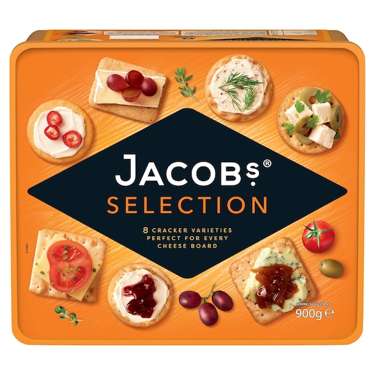 Jacobs Biscuits For Cheese Tub 900G Tesco Groceries