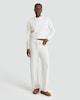 image 1 of F&F Cable Knit Pyjama Bottoms in Cream