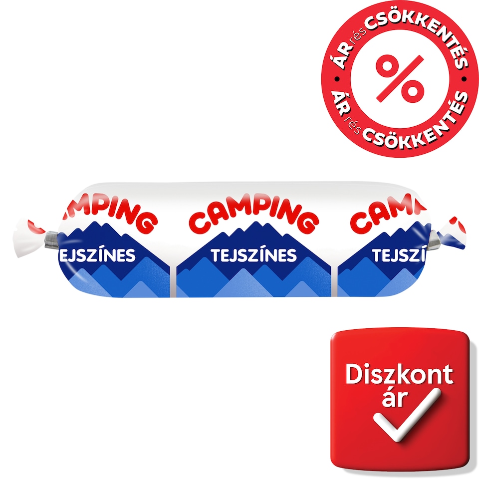Camping tejszínes kenhető félzsíros ömlesztett sajt 100 g