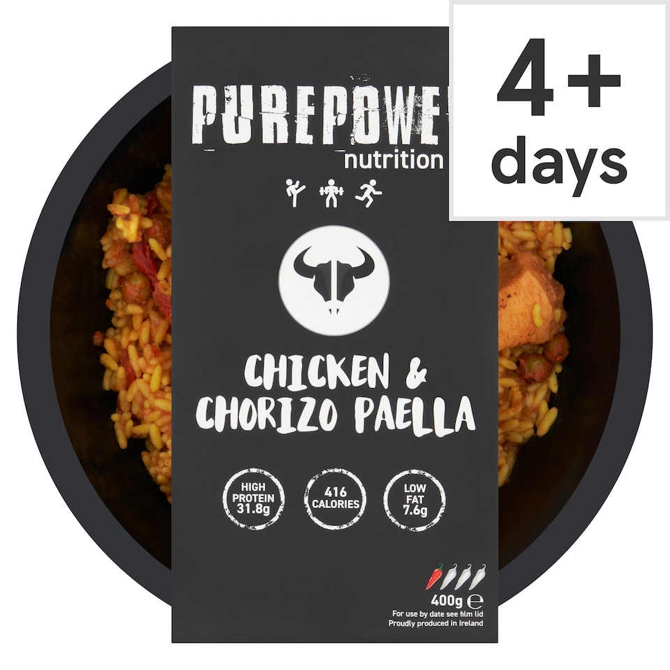 PUREPOWER CHICKEN & CHORIZO PAELLA 400G