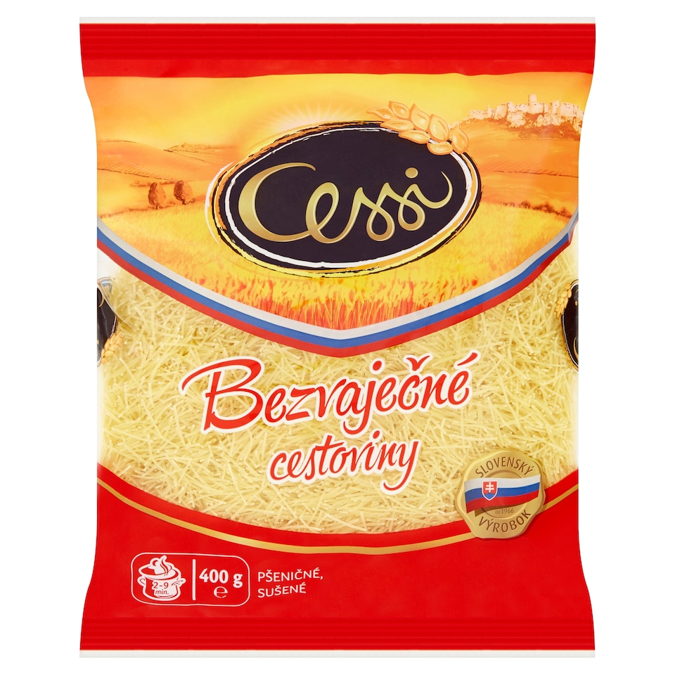 Cessi Egg-Free Pasta Wheat, Dried Niťovky 400 g