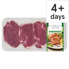 Tesco 4 Lamb Leg Steaks 400g 