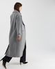 image 5 of F&F Double Breasted Long Coat with Wool in Grey
