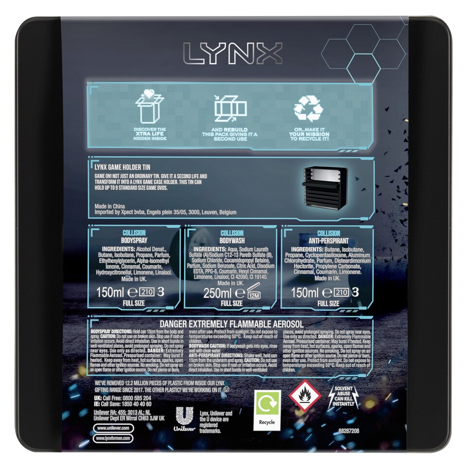 image 1 of Lynx Collision Leather & Cookies Game Holder Tin