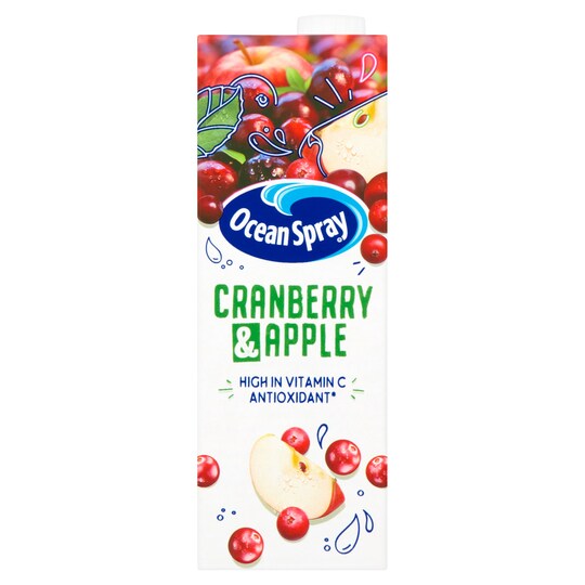 Ocean Spray Cranberry & Apple Juice Drink 1L Tesco Groceries