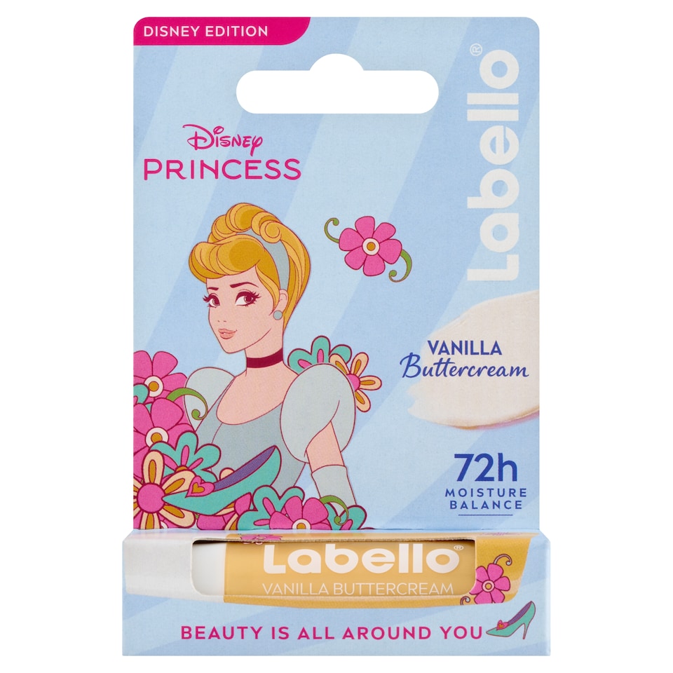 image 1 of Labello Vanilla Buttercream Caring Lip Balm Limited Disney Princess Edition 4.8g