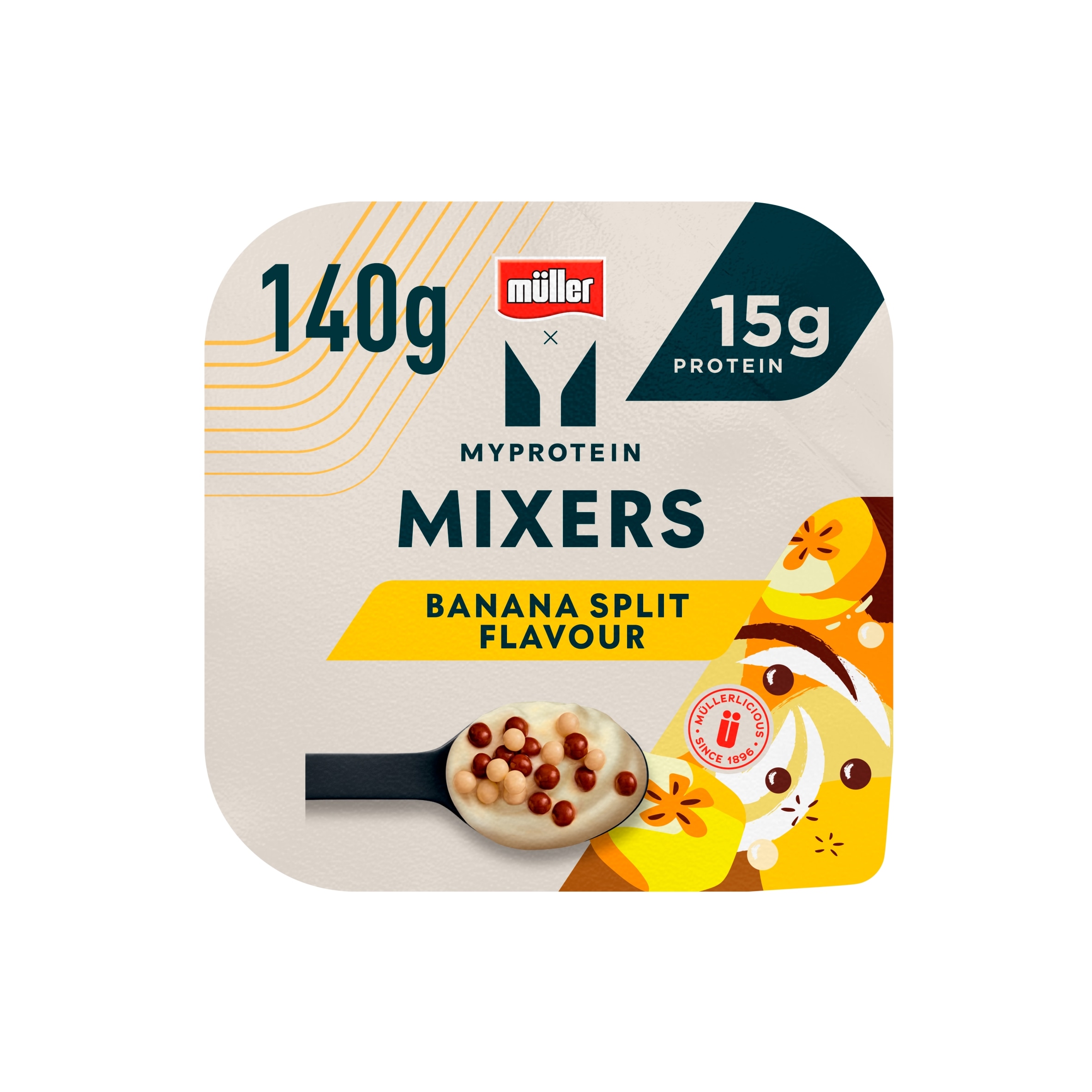 Muller X MYProtein Mixers Banana Split Protein Yogurt with Chocolate Crunch 140g