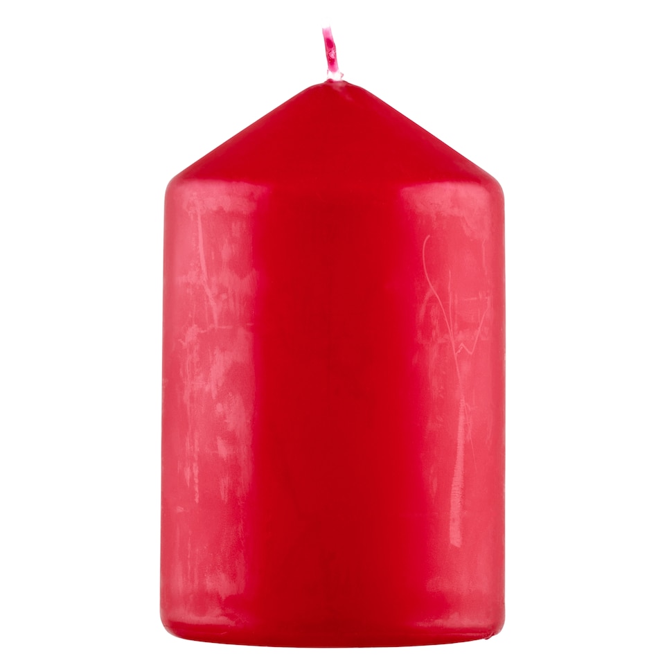 Tesco kis, piros, illatmentes oszlopgyertya