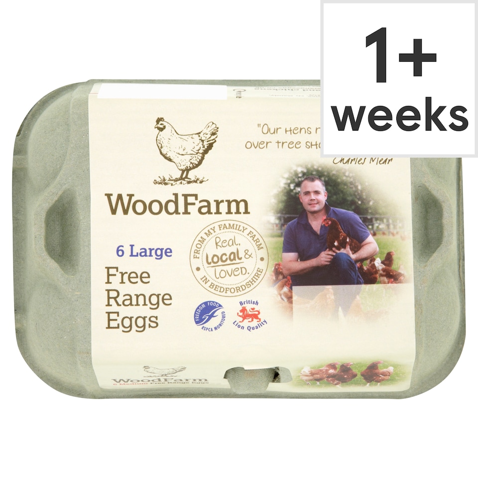 WoodFarm Free Range Eggs 6 Large