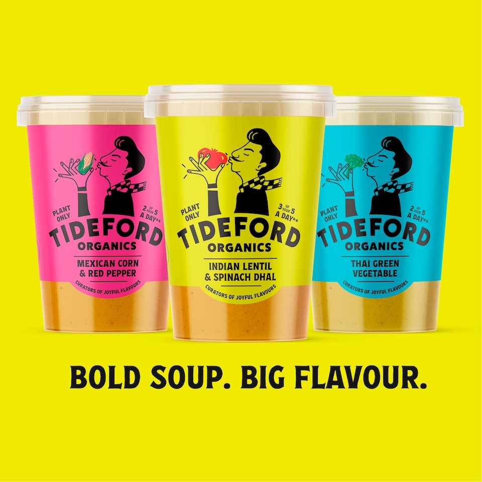 image 1 of Tideford Organics Indian Lentil & Spinach Dhal 560g