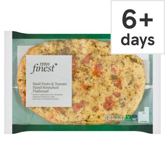 Tesco Finest Basil Pesto & Tomato Flatbread 275G