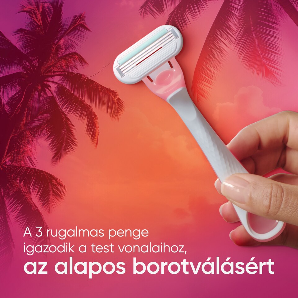 Venus Smooth Miami Eldobható Borotva, db 3   1. kép
