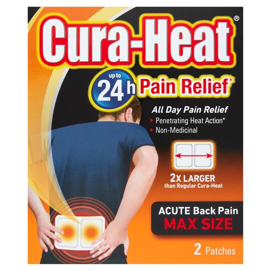 CuraHeat Max for severe back pain 2s Tesco Groceries