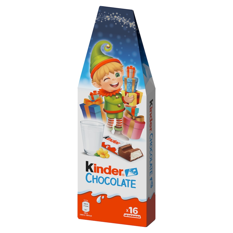 image 1 of Kinder Chocolate Milk Chocolate Bars with Milk Filling 16 pcs 200g
