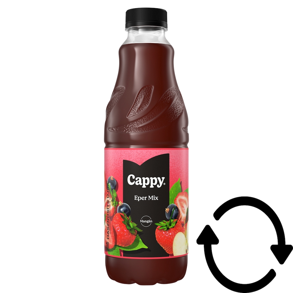 Cappy Eper mix gyümölcsital gyümölcslével és gyümölcspürével cukorral és édesítőszerekkel 1 l