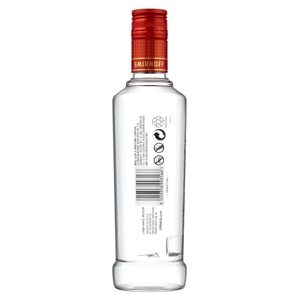 image 1 of Smirnoff No.21 Red Label Vodka 35cl