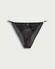 image 4 of F&F Floral Lace Detail Tanga Knicker in Black