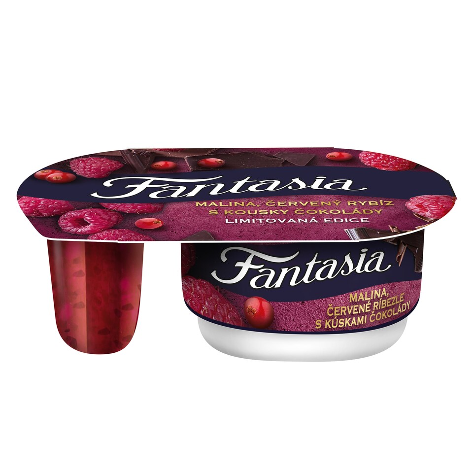 FANTASIA Malina, červený rybíz s kousky čokolády 116g