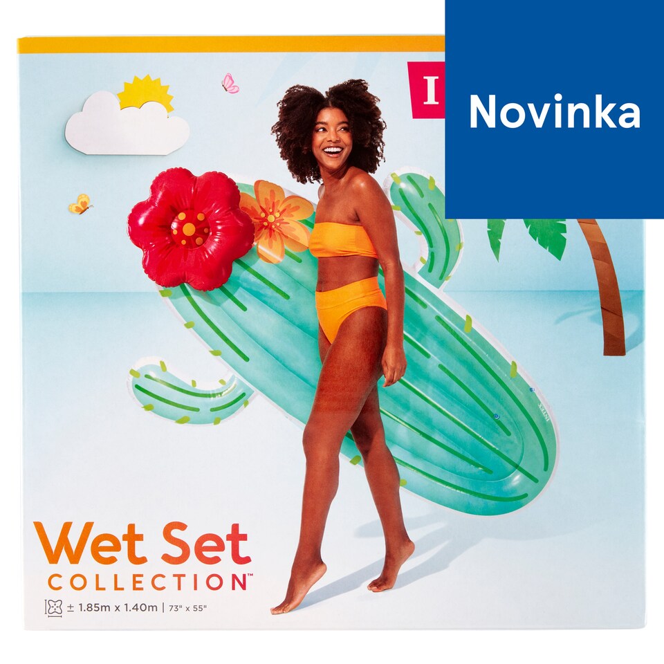 Intex Wet Set Collection Nafukovacie ležadlo kaktus 1,85 m x 1,40 m