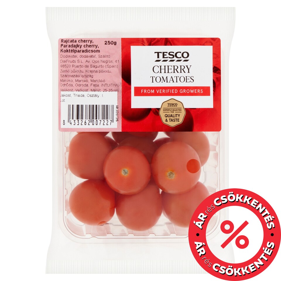 Tesco koktélparadicsom 250 g