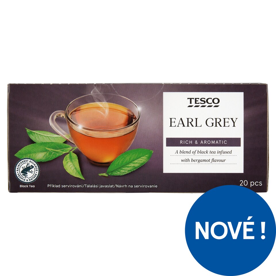 Tesco Earl Grey Black Tea Flavoured Portioned 20 x 1.75g (35g)