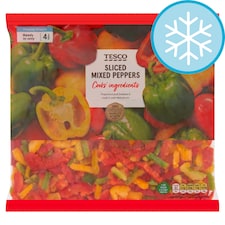 Tesco Sliced Mixed Frozen Peppers 500G
