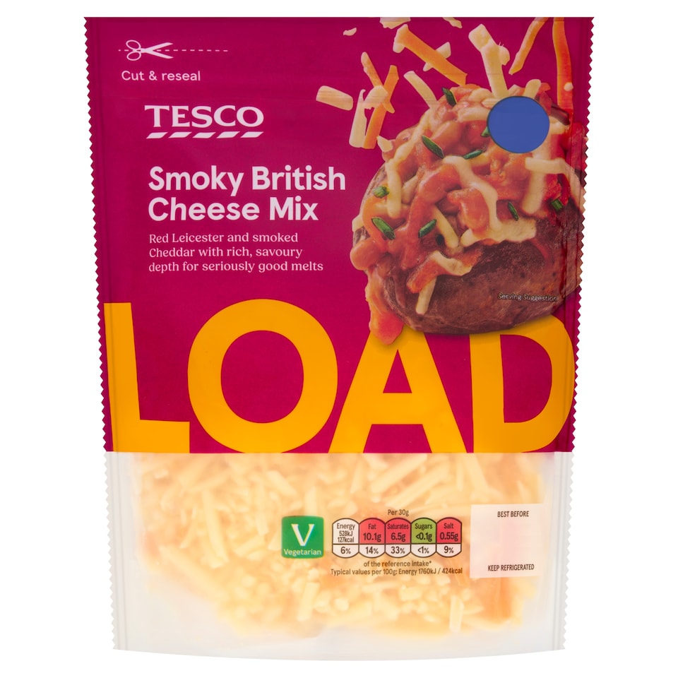 Tesco Smoky British Cheese Mix 200g
