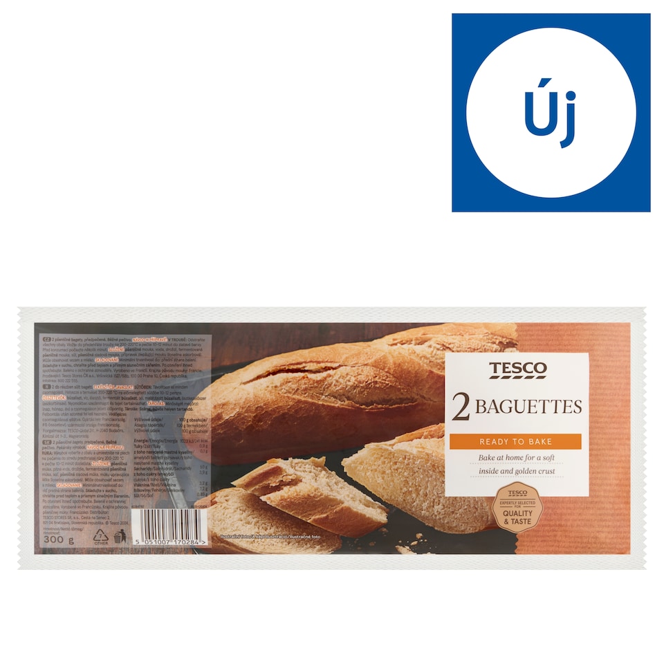 Tesco Ready to Bake Baguettes 2 pcs 300 g