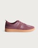 image 1 of F&F Panelled Lace Up Trainers in Burgundy
