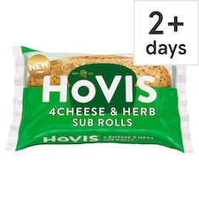 Hovis Cheese & Herb Sub Rolls 4 Pack