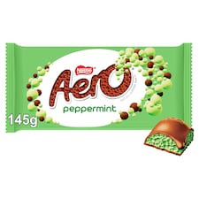 Aero Shaero Milk Chocolate Peppermint Bar 145g