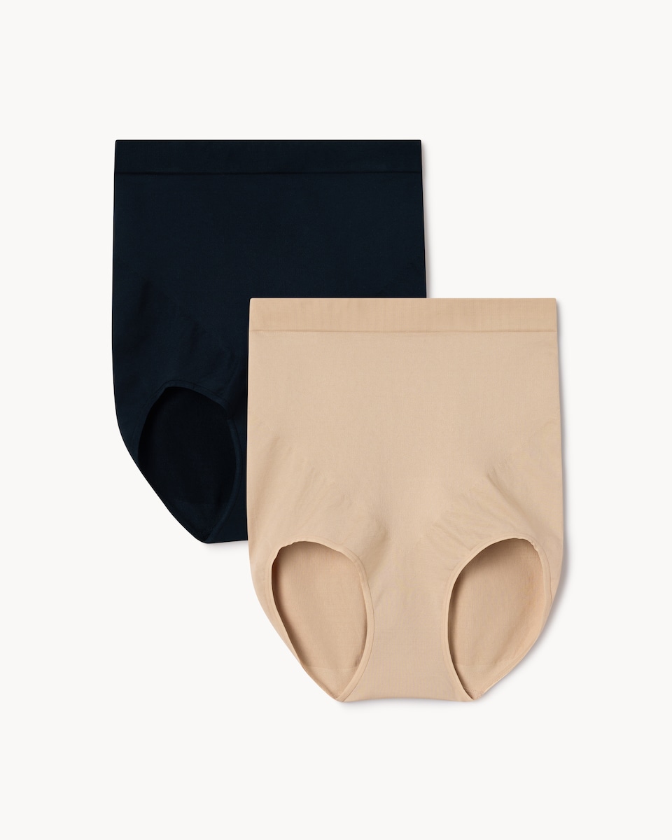 image 1 of F&F 2-Pack Contour Seamfree Full Briefs in Multi