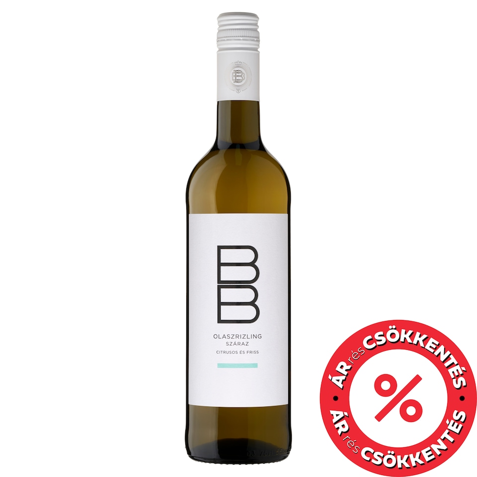 BB Olaszrizling Dry White Wine 12,5% 0,75 l