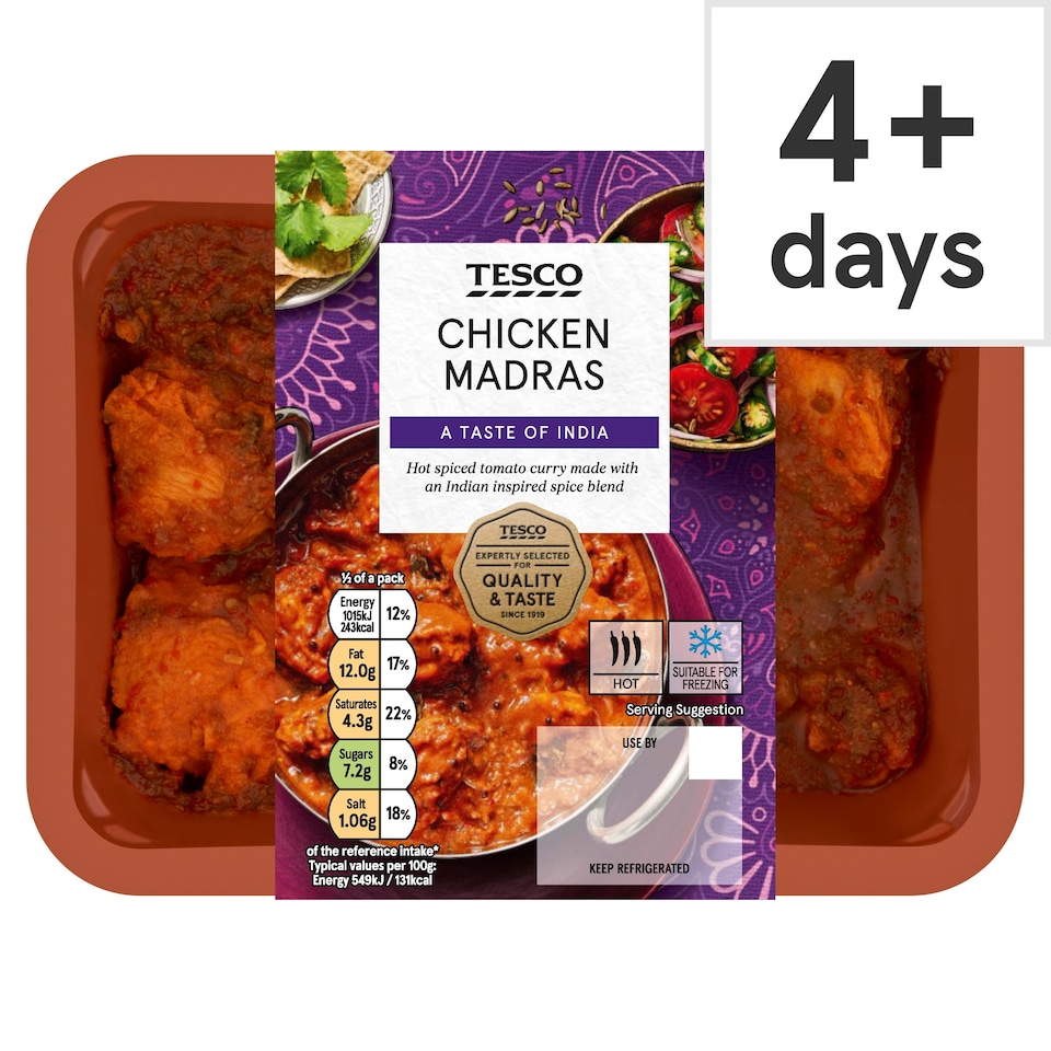 Tesco Chicken Madras 400g